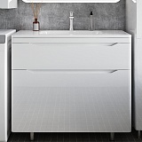 Style Line Тумба с раковиной Марелла 90 Люкс Plus антискрейтч белая